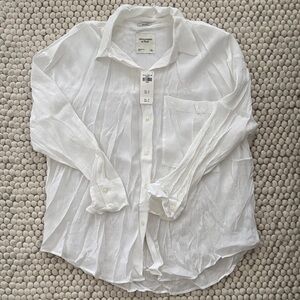 Abercrombie & Fitch Women’s White Button Down Shirt